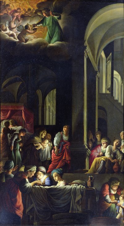 De geboorte van de Maagd, c.1616-19 door Carlo Saraceni